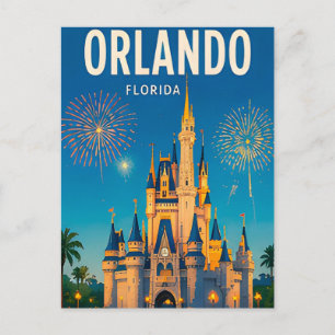Carte Postale Paysage urbain de voyage à Orlando Floride