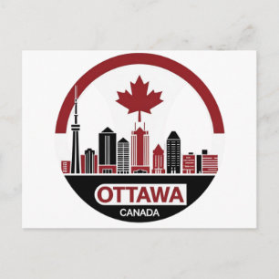 Carte Postale Paysage urbain d'Ottawa Canada