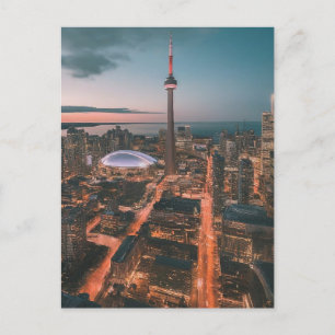 Carte Postale Paysage urbain du centre-ville de Toronto, Art du 