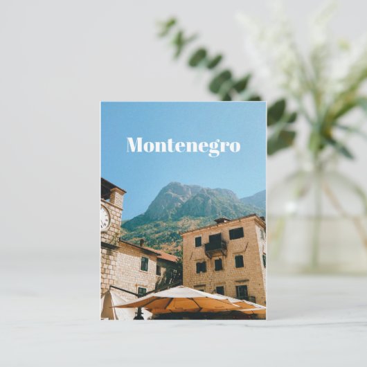 Carte Postale Paysage urbain du Monténégro (Debout devant)