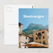 Carte Postale Paysage urbain du Monténégro (Devant / Derrière)