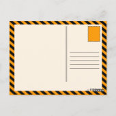 Carte Postale paysage urbain orange (Dos)