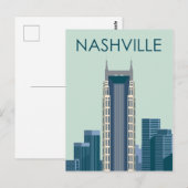 Carte Postale Paysage urbain Skyline | Nashville, Tennessee (Devant / Derrière)