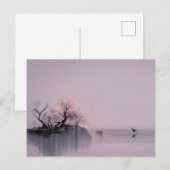 Carte Postale Paysage zen minimaliste (Devant / Derrière)