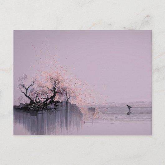 Carte Postale Paysage zen minimaliste (Devant)