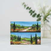 CARTE POSTALE PAYSAGES DE TOSCANE (Debout devant)