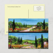 CARTE POSTALE PAYSAGES DE TOSCANE (Devant / Derrière)