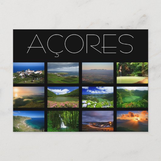 Carte Postale Paysages des Açores (Devant)