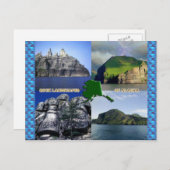 Carte Postale Paysages rocheux du collage de l'Alaska (Devant / Derrière)