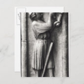 Carte Postale Paysan aiguisant son escroquerie pour (Devant / Derrière)