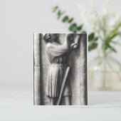 Carte Postale Paysan aiguisant son escroquerie pour (Debout devant)