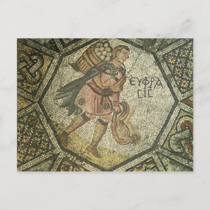 Carte Postale Paysan transportant des poulets et une corbeille d