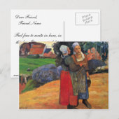 Carte Postale Paysans bretons De Gauguin Paul (Meilleure Qualité (Devant / Derrière)
