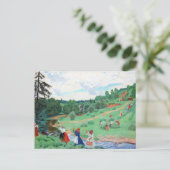 Carte Postale Paysans dans un champ (Debout devant)