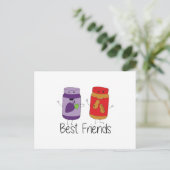 Carte Postale PB et J Best Friends Pb et J BFF Dessin (Debout devant)