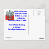 Carte Postale PC, 400e anniversaire Arrivée du Premier Polis.. (Dos)