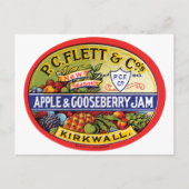 Carte Postale PC Flett & Cos. Confiture aux pommes et aux canneb (Devant)
