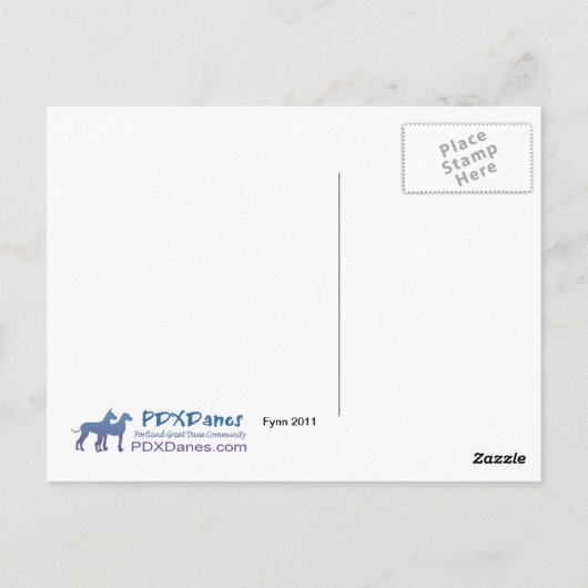 Carte postale PDXDanes Fynn 2011 (Dos)