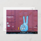 Carte postale Peace Boxcar Art (Devant / Derrière)
