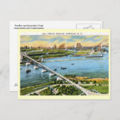 Carte Postale Peace Bridge, Buffalo 1924 Vintage (Devant / Derrière)