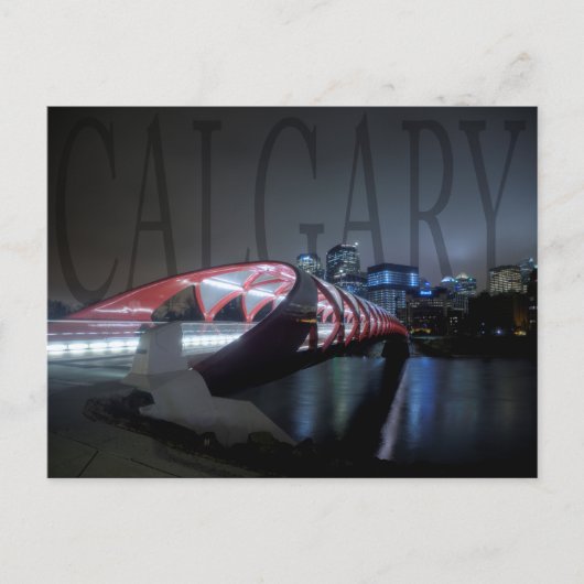 Carte Postale Peace Bridge, Calgary (Devant)