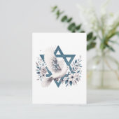 Carte Postale Peace Dove et Star de David (Debout devant)