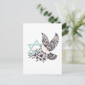 Carte Postale Peace Dove et Star de David (Debout devant)