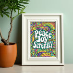 Carte Postale Peace Joy Serenity Abstrait Motif Adulte Coloratio<br><div class="desc">Appréciez de colorier cet abstrait motif avec un message inspirant - paix,  joie,  sérénité.</div>