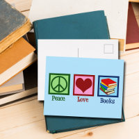 Peace Looks Cute Blue Book Store