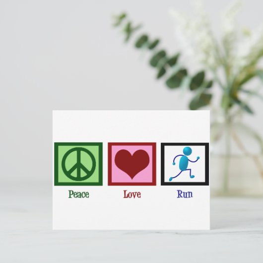 Carte Postale Peace Love (Debout devant)