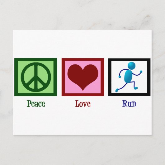 Carte Postale Peace Love (Devant)