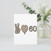 Carte Postale Peace Love 60 (Debout devant)