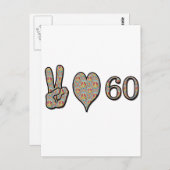 Carte Postale Peace Love 60 (Devant / Derrière)