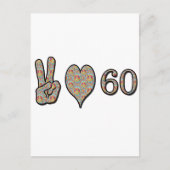Carte Postale Peace Love 60 (Devant)