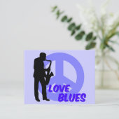 Carte Postale Peace love blues (Debout devant)