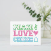 Carte Postale peace.love.cheer (Debout devant)