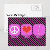 Carte Postale Peace Love Chili (Devant / Derrière)