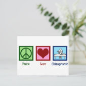 Carte Postale Peace Love Chiropractic (Debout devant)