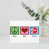 Carte Postale Peace Love Karate (Debout devant)
