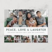 Carte Postale Peace, Love & Laughter MultiPhoto Ho (Devant)