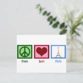 Carte Postale Peace Love Paris (Debout devant)