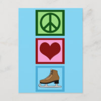 Peace Love Patinage sur glace