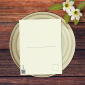 Carte Postale Peace Love Peach Retro Super 18e Joyeux anniversai