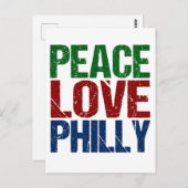 Carte Postale Peace Love Philly (Devant / Derrière)