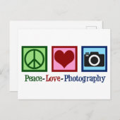 Carte Postale Peace Love Photography (Devant / Derrière)