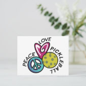 Carte Postale Peace Love Pickleball (Debout devant)