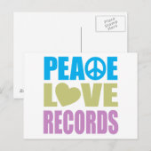Carte Postale Peace Love Records (Devant / Derrière)
