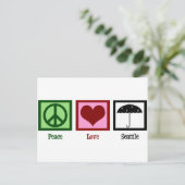 Carte Postale Peace Love Seattle (Debout devant)