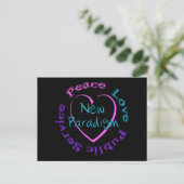 Carte Postale Peace Love Service (Debout devant)