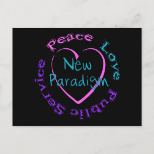 Carte Postale Peace Love Service